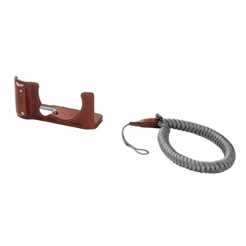 SmallRig 4880 Camera Leather Half Case Kit for FUJIFILM X-M5 Brown