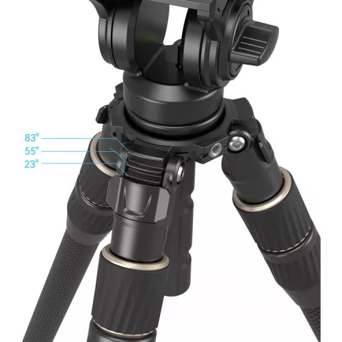 SmallRig 4643 Carbon Fiber Tripod Kit with Head FT-S303