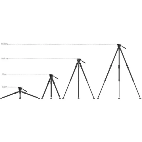 SmallRig 4643 Carbon Fiber Tripod Kit with Head FT-S303
