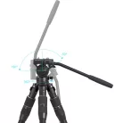 SmallRig 4643 Carbon Fiber Tripod Kit with Head FT-S303
