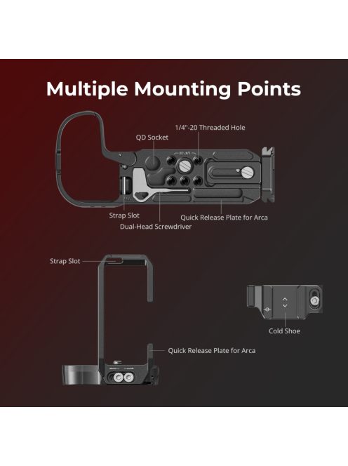 SmallRig 4983 L-Shape Mount Plate (for Canon EOS R5 mark II)