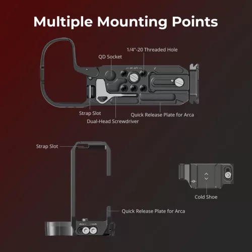 SmallRig 4983 L-Shape Mount Plate (for Canon EOS R5 mark II)