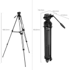 SmallRig 4686 Heavy-Duty Fluid Head Video Tripod Kit AD-01S