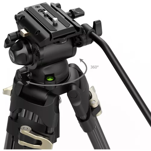 SmallRig 4686 Heavy-Duty Fluid Head Video Tripod Kit AD-01S