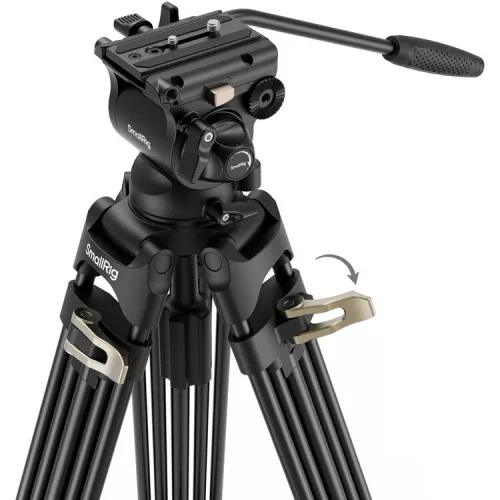 SmallRig 4686 Heavy-Duty Fluid Head Video Tripod Kit AD-01S