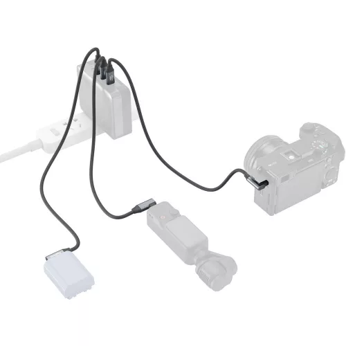 SmallRig 4790 USB-C /// USB-C kábel (35cm/13,8in) (egyenes/sarok)