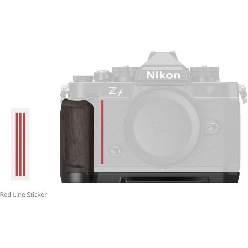 SmallRig 4801 L-Shape Mount Plate with Wooden Handle (for Nikon Z f)