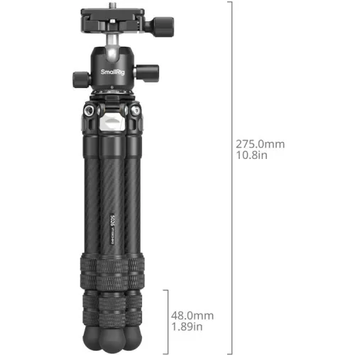SmallRig 5026 Carbon Fiber Pocket Tripod Kit