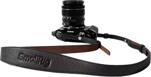 SmallRig 5208 Universal Leather Camera Shoulder Strap Black