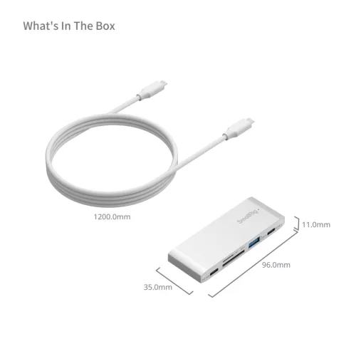 SmallRig 4746 5in1 Memory Card Reader for Travel Photography 