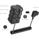 SmallRig 4884 D-Tap to Dual-Sided NP-F Dummy Battery Power Cable