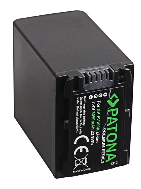 PATONA NP-FV100 PREMIUM akkumulátor (3.090mAh) (for Sony) (1312)