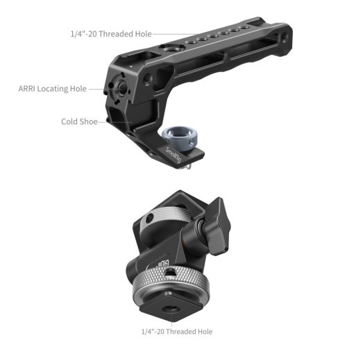 SmallRig 5322 Top Handle with Monitor Support Kit (Compatible with Cold Shoe)