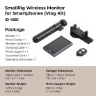 SmallRig 4851B Wireless Video Monitor for Phone (Vlog KIT)