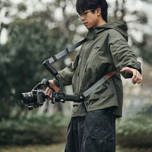 SmallRig 4383 Sling Handle with Weight-Reducing Shoulder Strap Kit for DJI RS 2, 3, 3Pro, 4, 4Pro