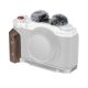 SmallRig 5261 L-Shape Mount Plate with Wooden Handle (for Fujifilm X-M5) (silver)