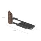 SmallRig 5260 L-Shape Mount Plate with Wooden Handle (for Fujifilm X-M5) (black)