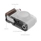 SmallRig 5260 L-Shape Mount Plate with Wooden Handle (for Fujifilm X-M5) (black)