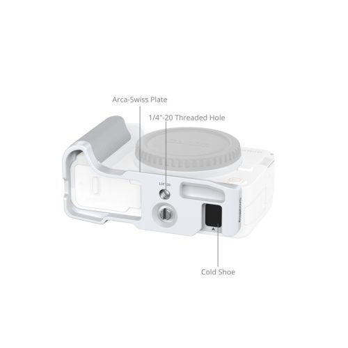 SmallRig 5430 L-Shaped Mount Plate with Handle (for Canon EOS R50 V) (white)