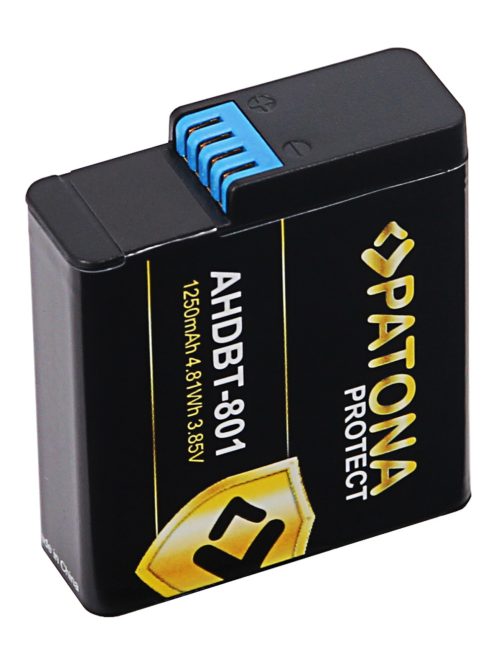 PATONA AHDBT-801 PLATINUM akkumulátor (1.250mAh) (for GoPro HERO5 + HERO6 + HERO7 + HERO8) (13325)