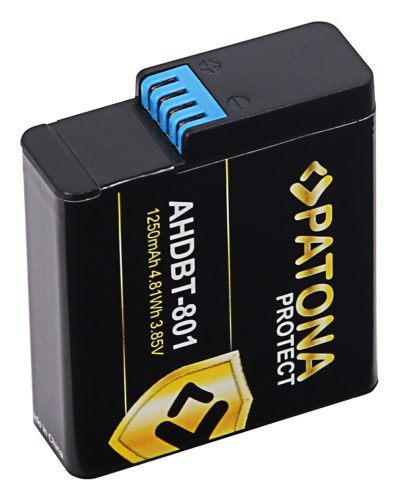 PATONA AHDBT-801 PLATINUM akkumulátor (1.250mAh) (for GoPro HERO5 + HERO6 + HERO7 + HERO8) (13325)
