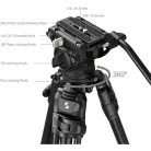 SmallRig 5201 Video Carbon Fiber Tripod Kit AD-50 Max