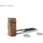 SmallRig 5223 L-Shaped Mount Plate with Wooden Handle for FUJIFILM X half Silver