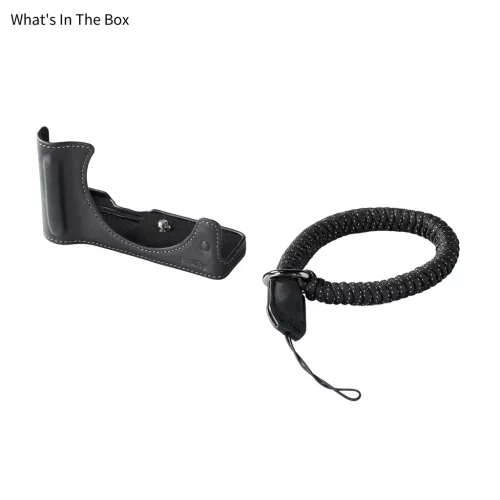 SmallRig 5433 Leather Half Case KIT (for Canon EOS R50 V) (black) 