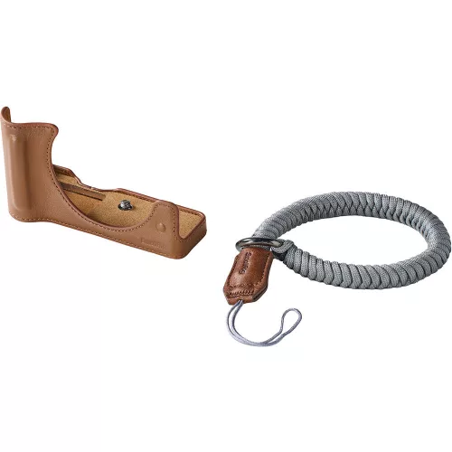 SmallRig 5432 Leather Half Case KIT (for Canon EOS R50 V) (brown) 