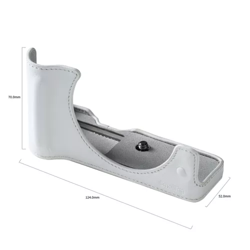 SmallRig 5431 Leather Half Case KIT (for Canon EOS R50 V) (white) 