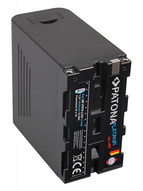 PATONA NP-F970 PLATINUM akkumulátor (10.050mAh) (USB + USB-C + micro USB + LCD) (1336)