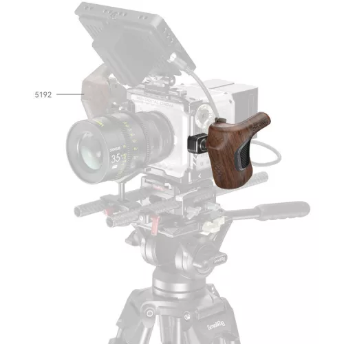 SmallRig 5161 ImageGrip Series Wooden Handle with NATO Clamp (Left Side)