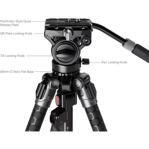 SmallRig 5305 x Potato Jet TRIBEX SE Hydraulic Tripod