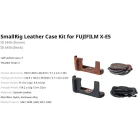 SmallRig 5449 Camera Leather Case Kit (for FUJIFILM X-E5) (brown)