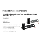 SmallRig 5448 L-Shaped Mount Plate with Silicone Handle (for FUJIFILM X-E5) (black)