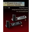 SmallRig 5447 L-Shaped Mount Plate with Silicone Handle (for FUJIFILM X-E5) (silver)