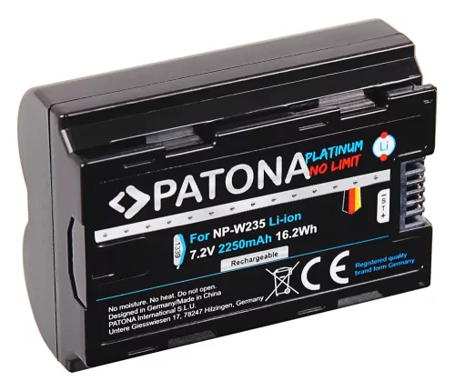 PATONA NP-W235 PLATINUM akkumulátor (2.250mAh) (for Fuji) (1339)