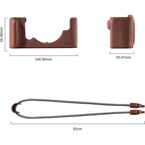 SmallRig 5096 Leather Case Kit for Nikon Z f Brown