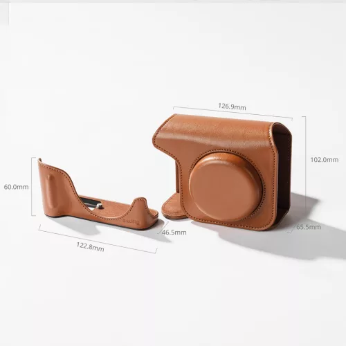 SmallRig 5385 Leather Case KIT (for Canon PowerShot V1) (brown)