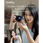 SmallRig 5385 Leather Case KIT (for Canon PowerShot V1) (brown)