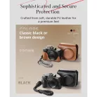 SmallRig 5385 Leather Case KIT (for Canon PowerShot V1) (brown)