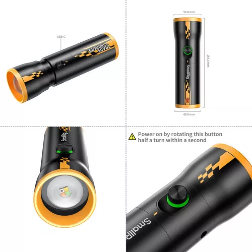 SmallRig 5512 RF 10C Portable Focusable LED Video Light "BumbleBee Edition"