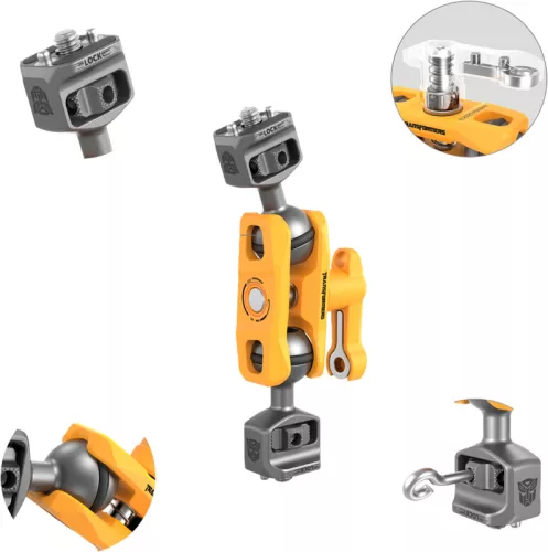 SmallRig 5522 Magic Arm Support with Dual Ball Heads 1/4”-20 Screws（BumbleBee Edition）