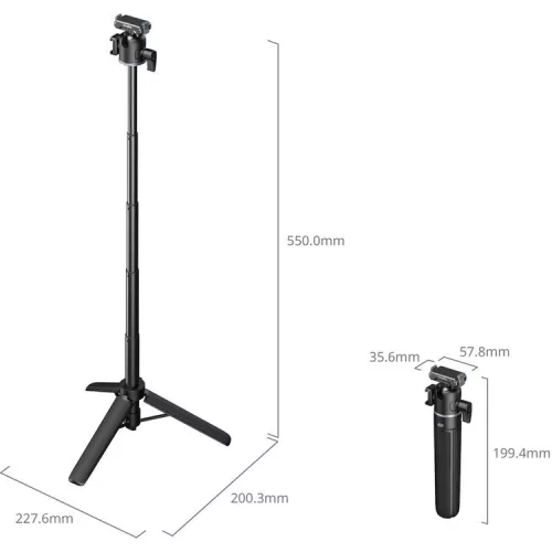 SmallRig 5435 Grip-Tripod for Action Cameras