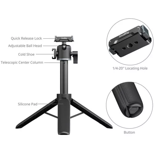 SmallRig 5435 Grip-Tripod for Action Cameras