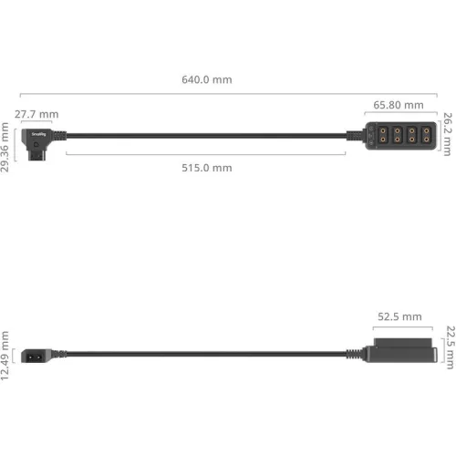 SmallRig 4831 D-Tap 1-to-4 Power Cable