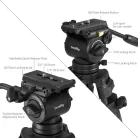 SmallRig 5441 AD14 Heavy-Duty Carbon Fiber Tripod