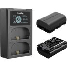 SmallRig 5409 DUAL KIT akkumulátor töltő // Battery Charger (+ 2x SmallRig LP-E6P)