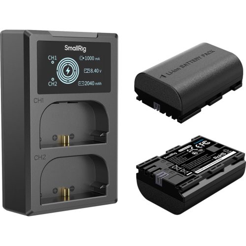 SmallRig 5409 DUAL KIT akkumulátor töltő // Battery Charger (+ 2x SmallRig LP-E6P)
