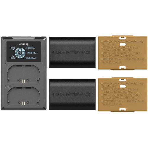 SmallRig 5409 DUAL KIT akkumulátor töltő // Battery Charger (+ 2x SmallRig LP-E6P)